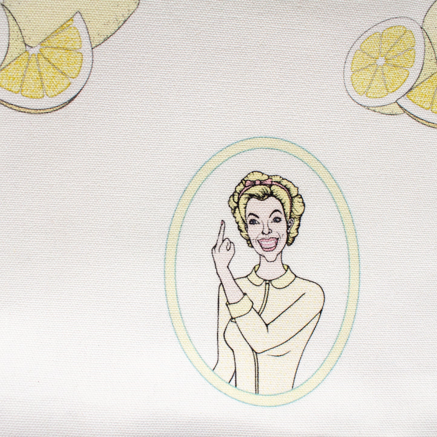 Lemon Lady - Large Cotton Tote