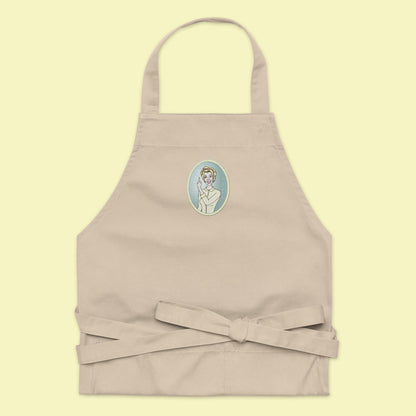 Lemon Lady - Embroidered Organic Cotton Apron