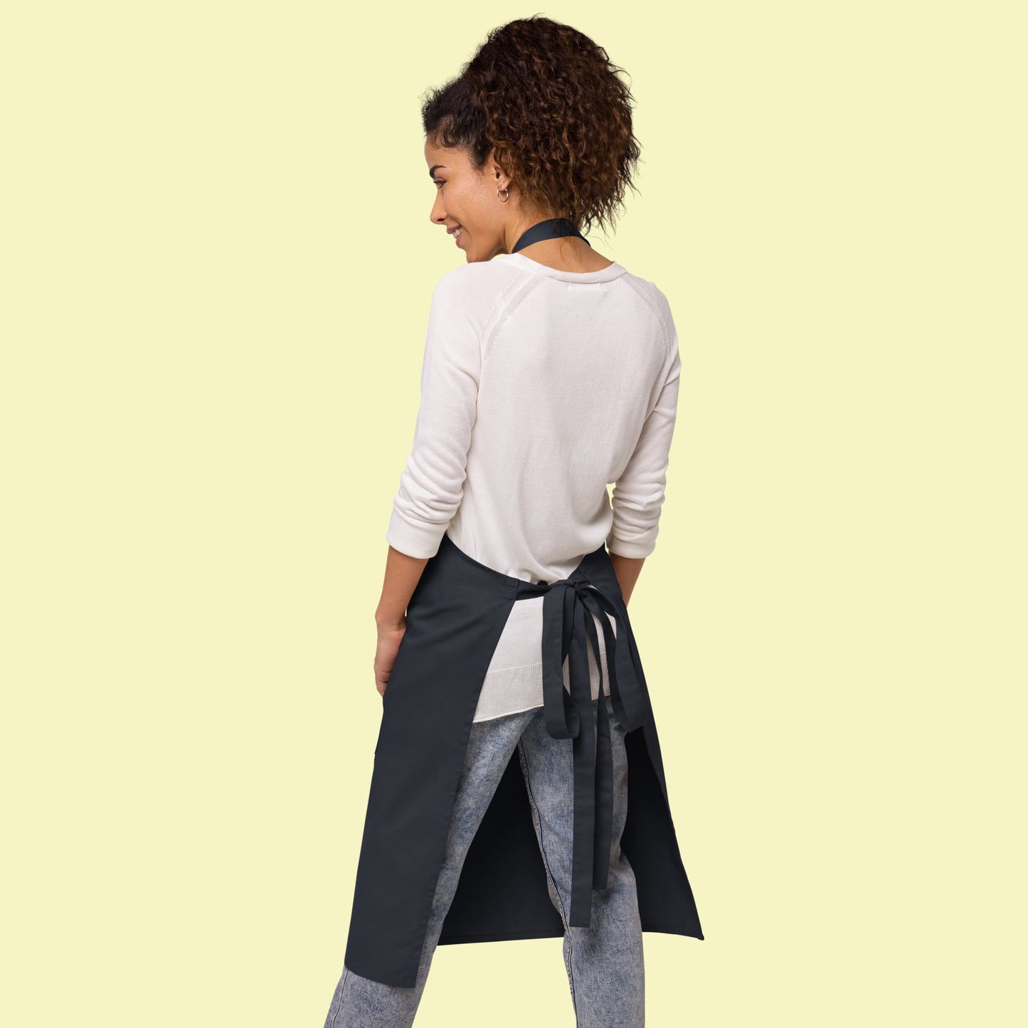 Lemon Lady - Embroidered Organic Cotton Apron