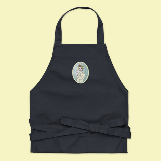 Lemon Lady - Embroidered Organic Cotton Apron