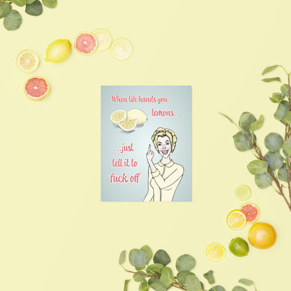 Lemon Lady - Semi-Glossy Art Print / Poster