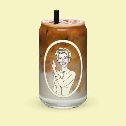 Lemon Lady - Can-Shaped Glass