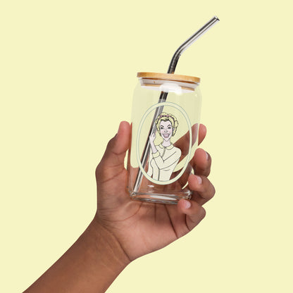 Lemon Lady - Can-Shaped Glass