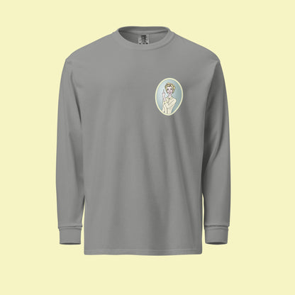 Lemon Lady - Unisex Long-Sleeve Heavyweight Cotton Shirt