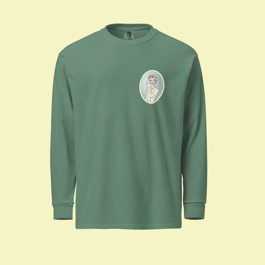 Lemon Lady - Unisex Long-Sleeve Heavyweight Cotton Shirt