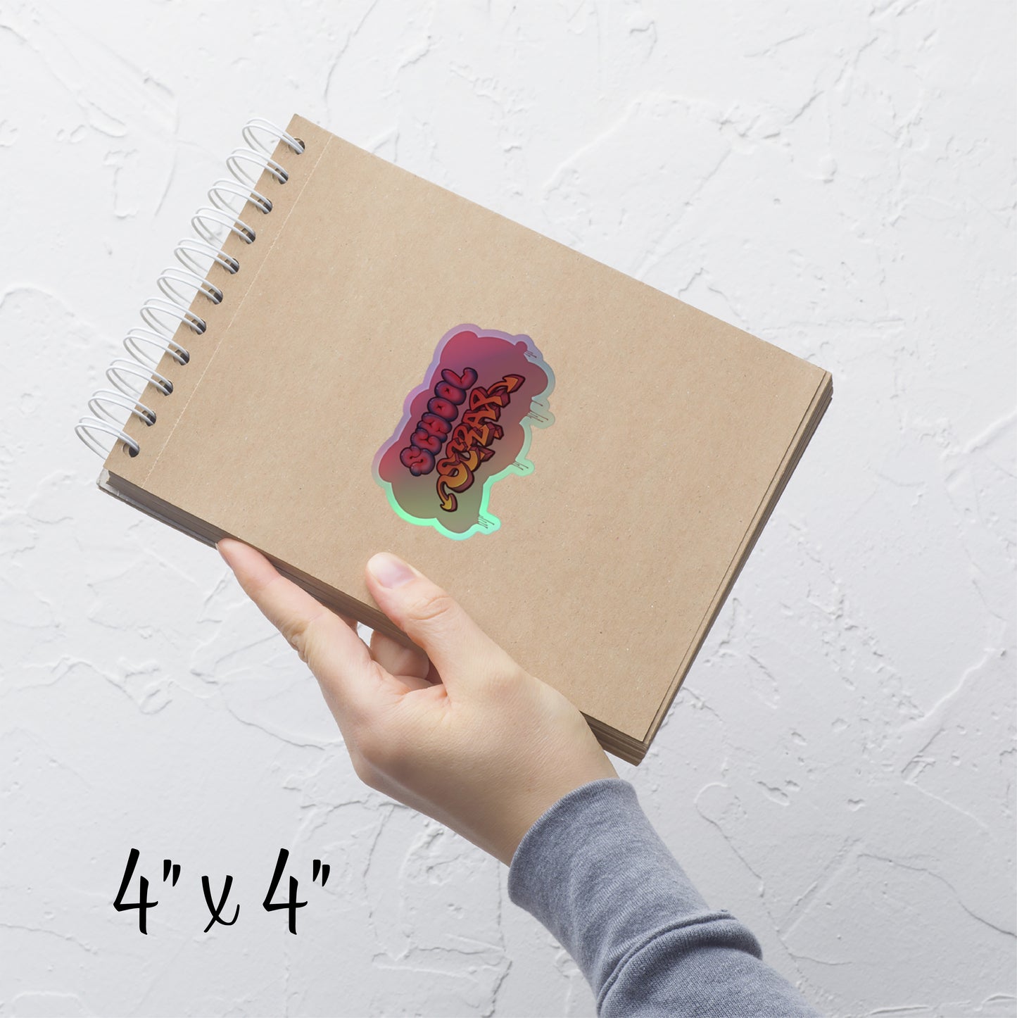 School Scrap - Cinnamon Scorch - Holographic Sticker