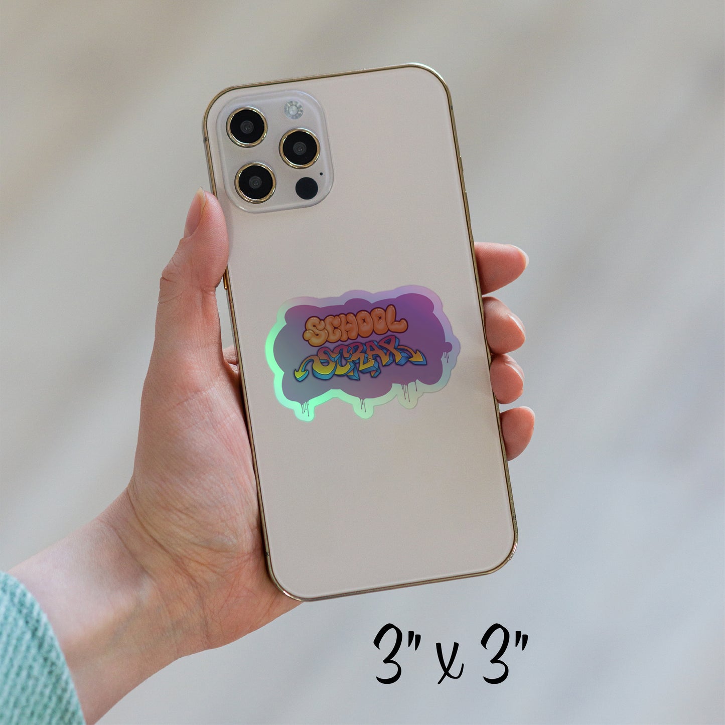 School Scrap - Hawaiian Punch - Holographic Sticker