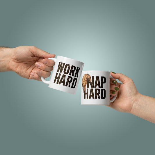 Work Hard, Nap Hard - Mug