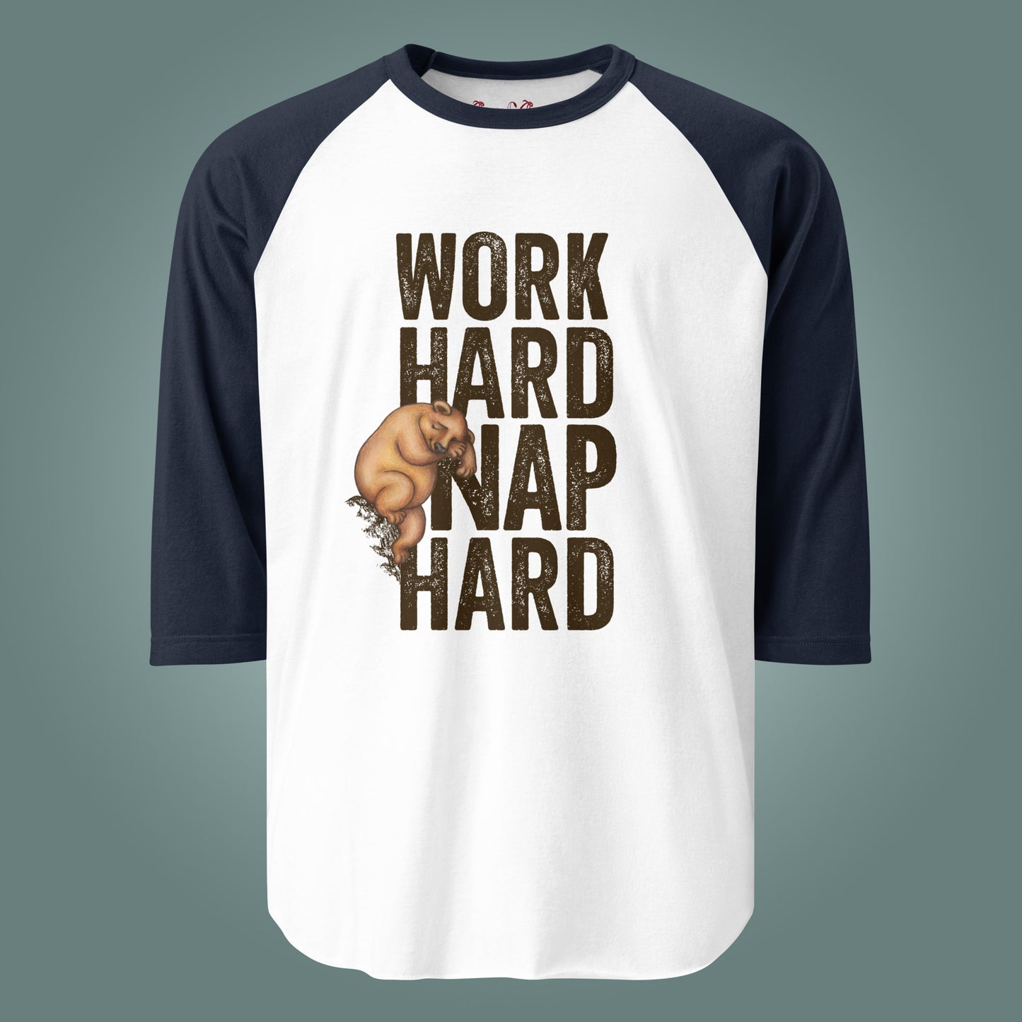 Work Hard, Nap Hard - Unisex Cotton Baseball / Raglan Shirt