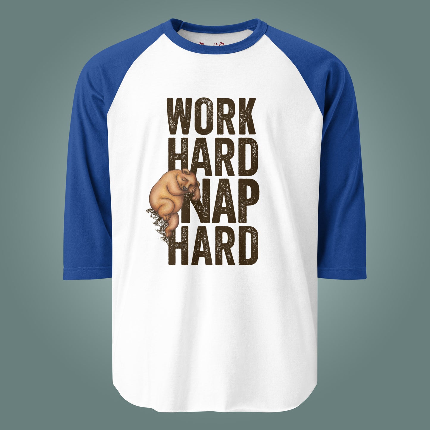Work Hard, Nap Hard - Unisex Cotton Baseball / Raglan Shirt