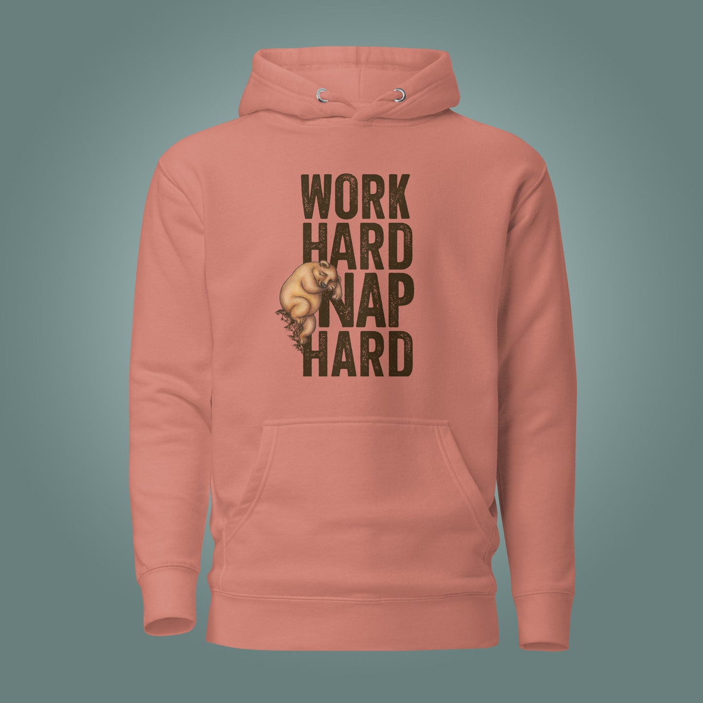 Work Hard, Nap Hard - Unisex Cotton Blend Hoodie