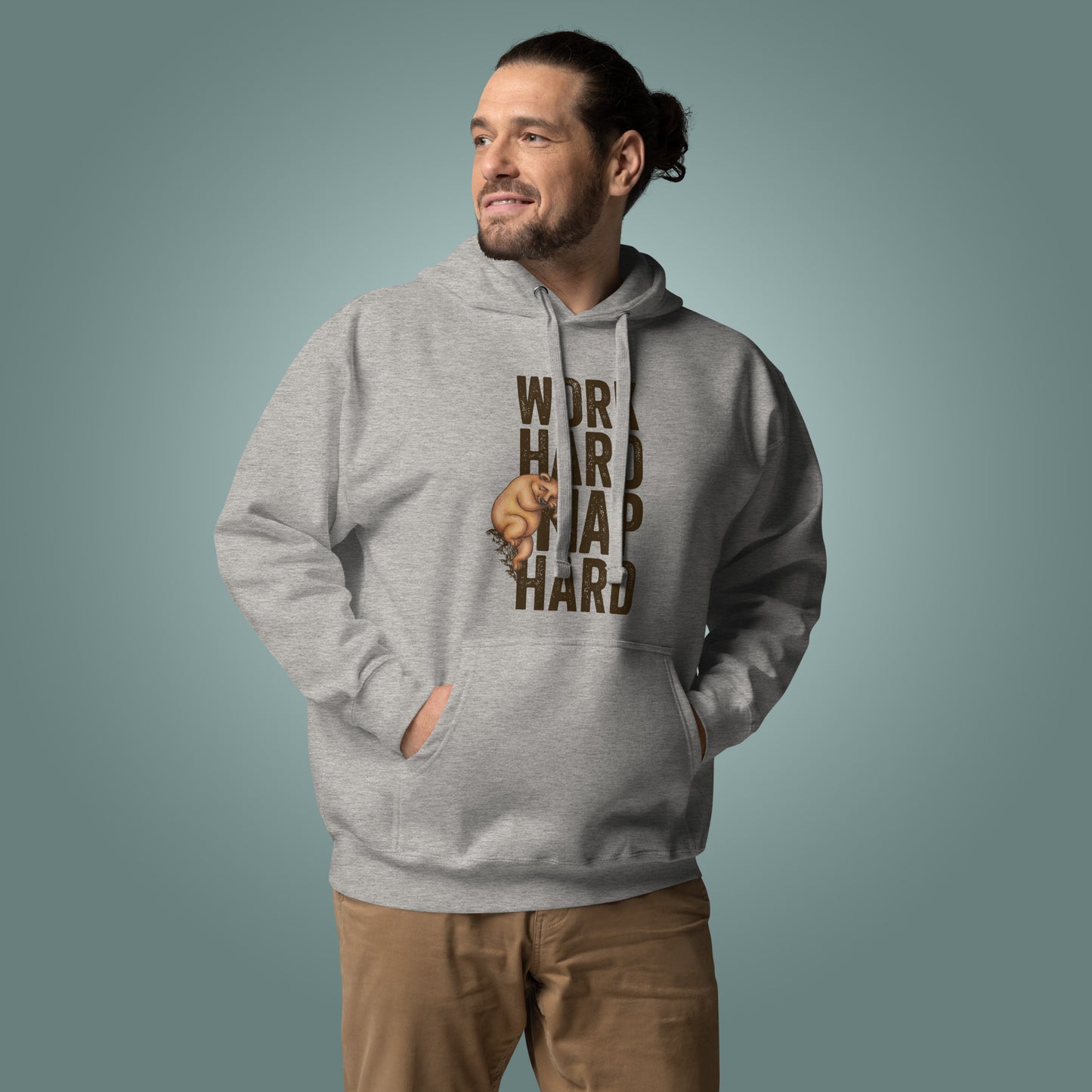 Work Hard, Nap Hard - Unisex Cotton Blend Hoodie