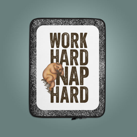 Work Hard, Nap Hard - Laptop Sleeve