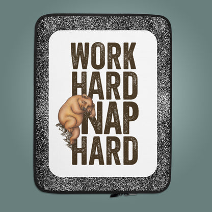Work Hard, Nap Hard - Laptop Sleeve