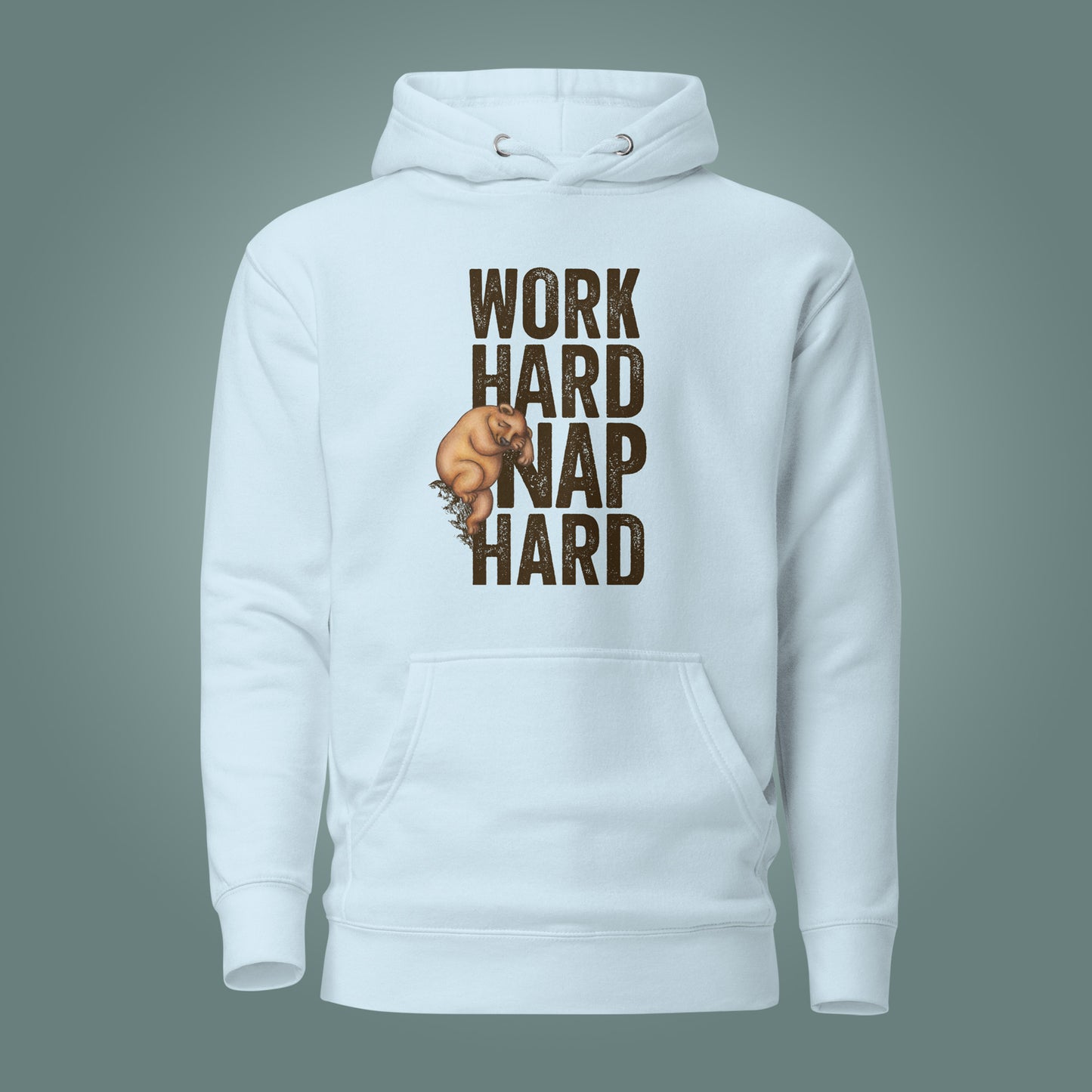 Work Hard, Nap Hard - Unisex Cotton Blend Hoodie