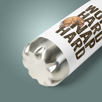 Work Hard, Nap Hard - Stainless Steel Water Bottle