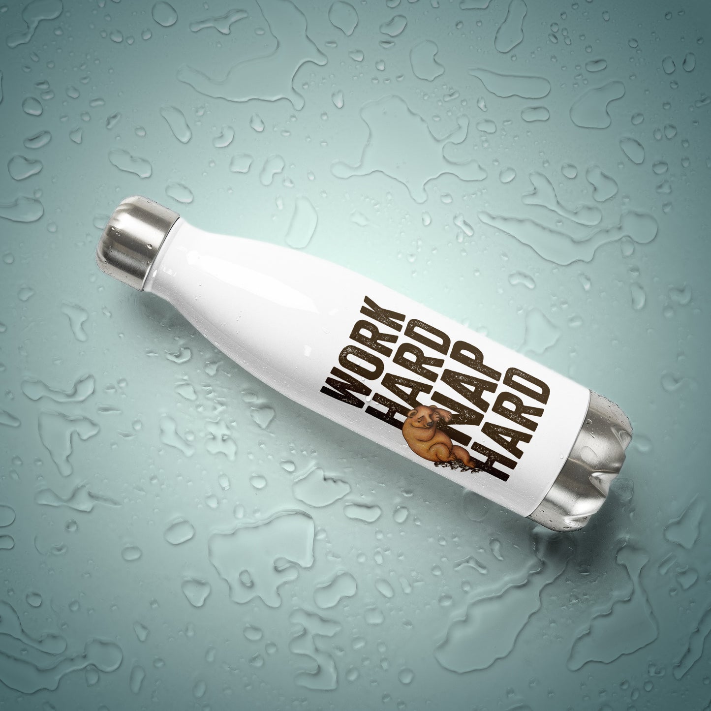Work Hard, Nap Hard - Stainless Steel Water Bottle