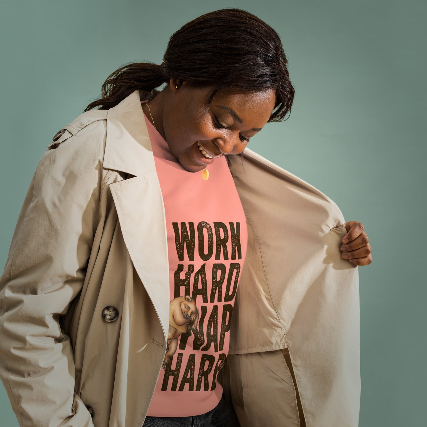 Work Hard, Nap Hard - Unisex Premium Cotton Blend Sweatshirt