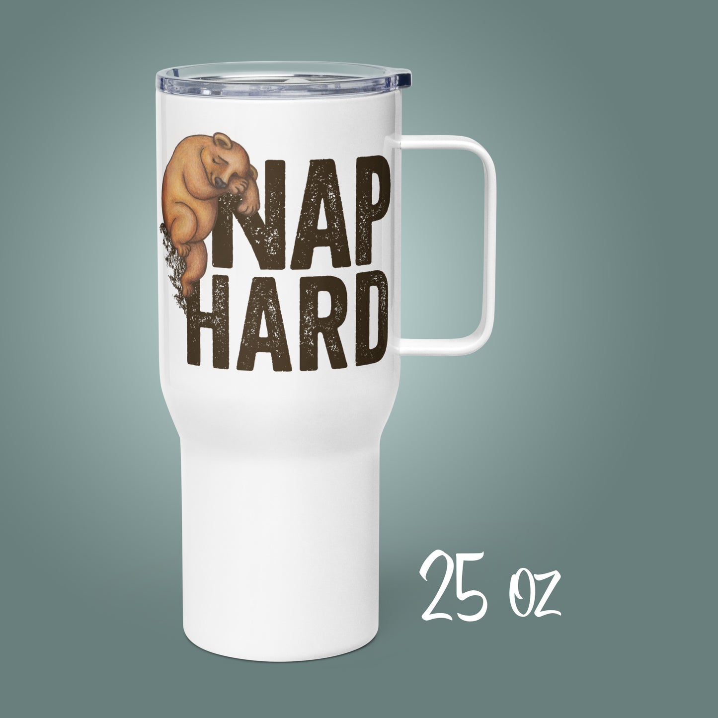 Work Hard, Nap Hard - Stainless Steel Travel Mug