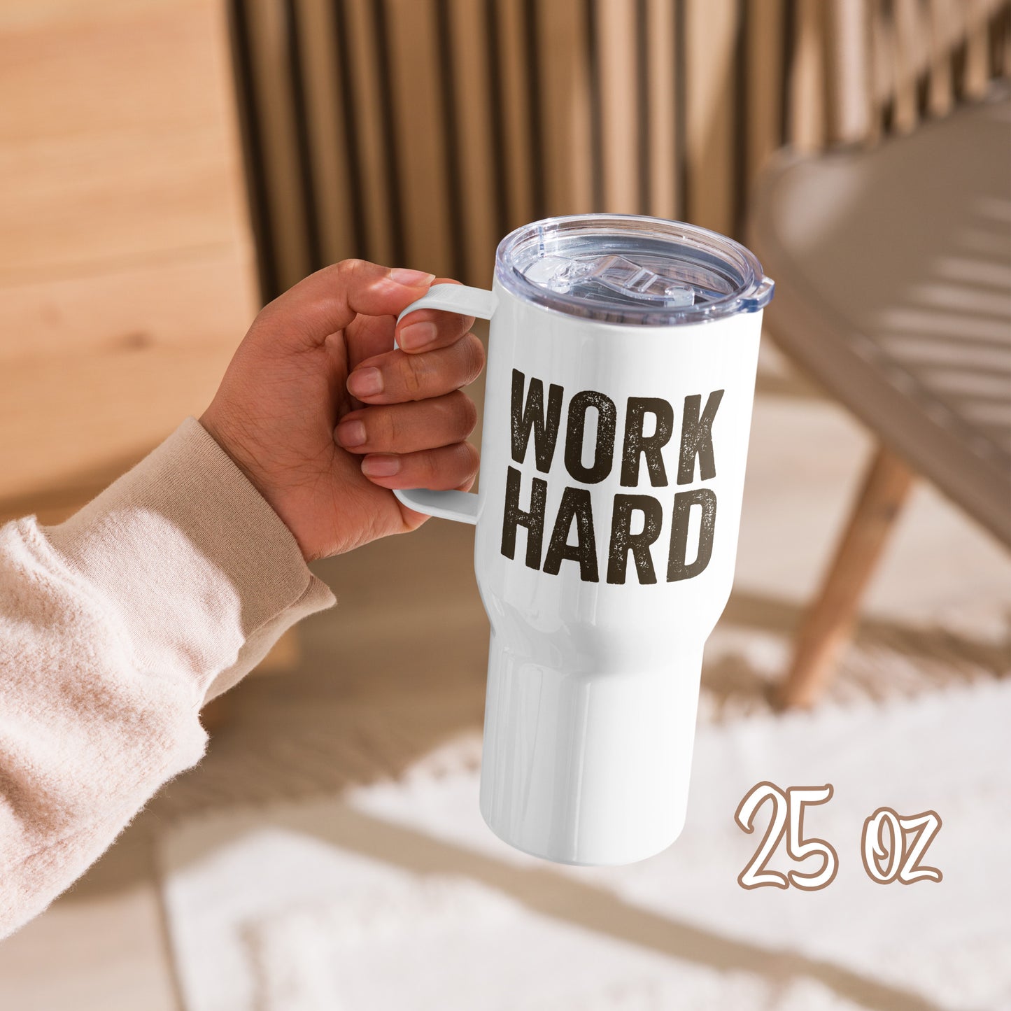 Work Hard, Nap Hard - Stainless Steel Travel Mug