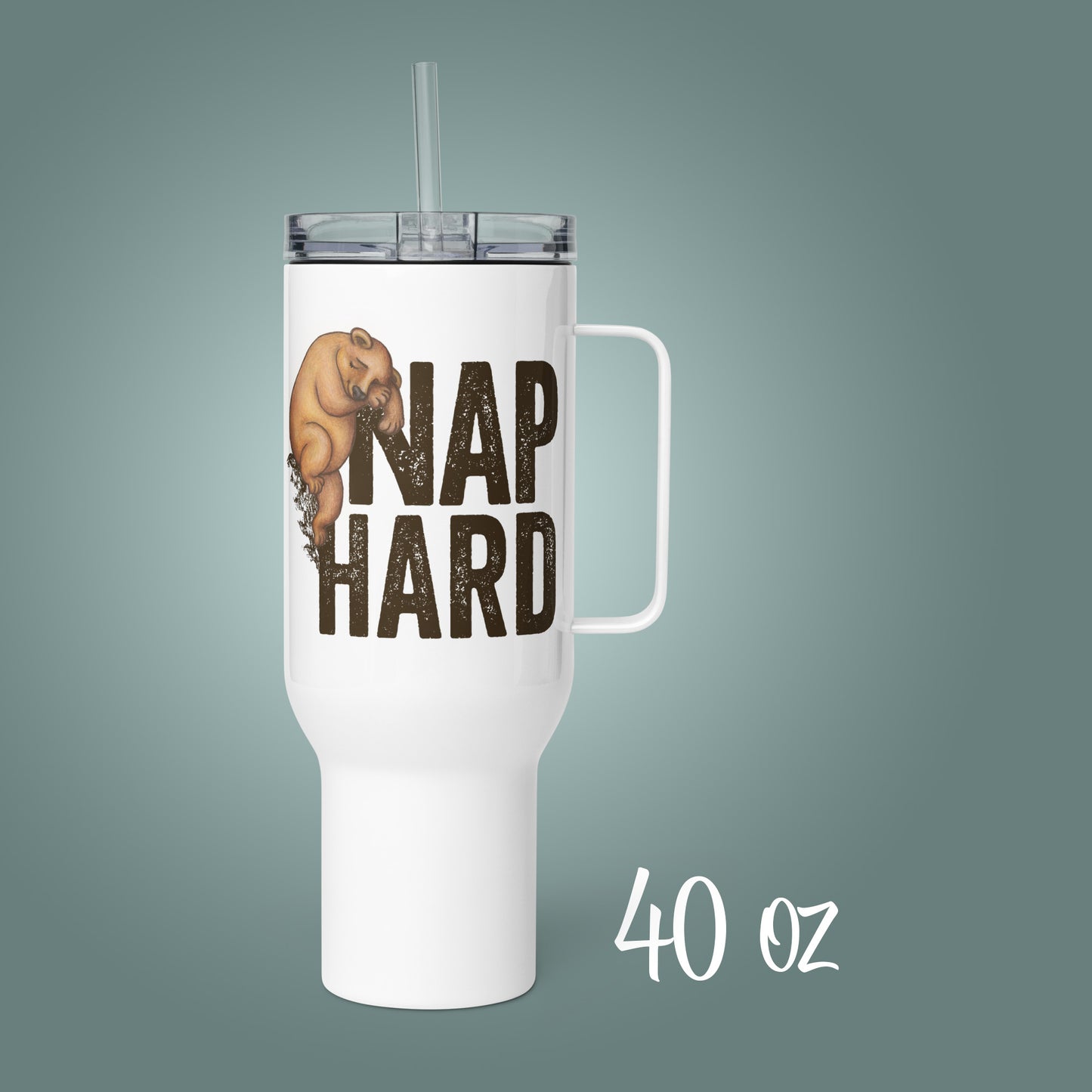 Work Hard, Nap Hard - Stainless Steel Travel Mug