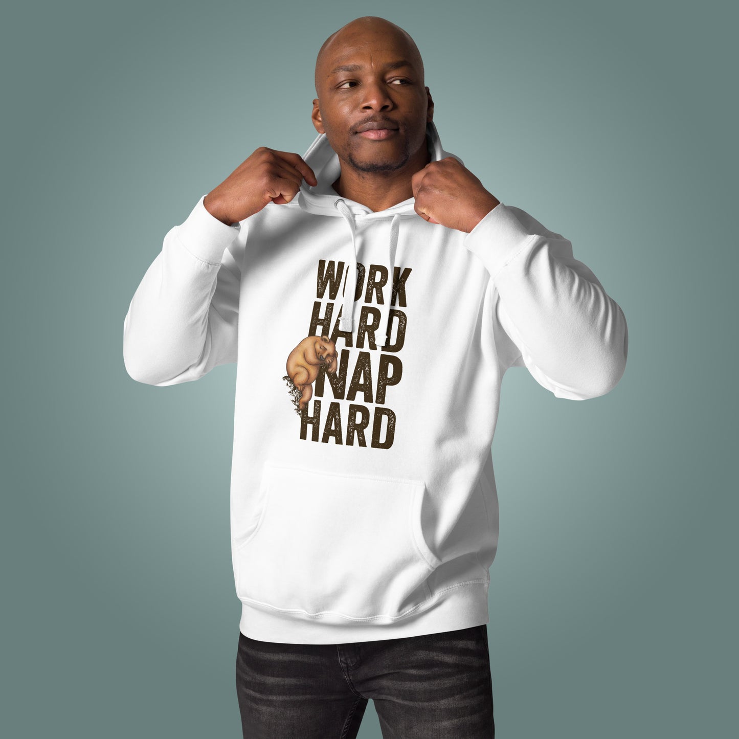 Work Hard, Nap Hard - Unisex Cotton Blend Hoodie