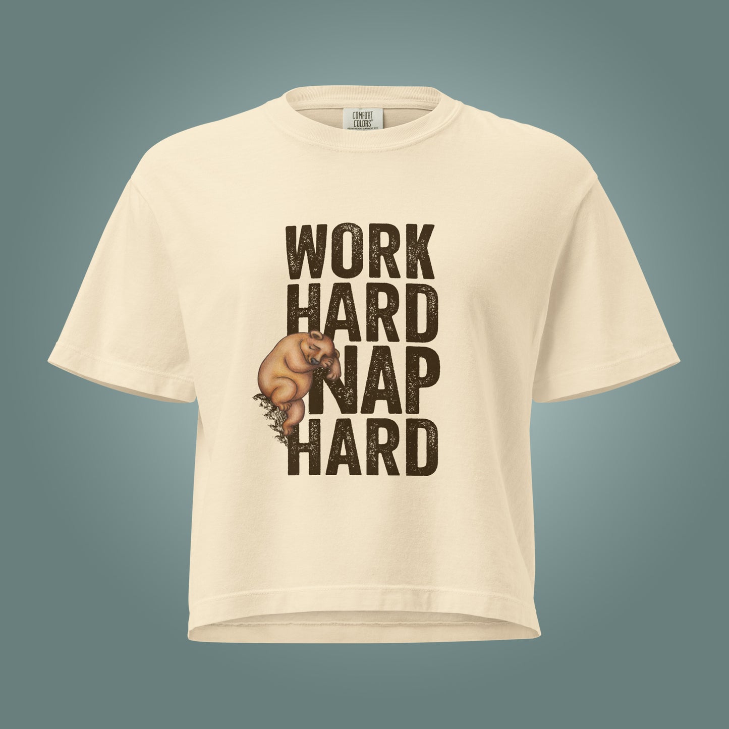 Work Hard, Nap Hard - Women’s Heavyweight Boxy T-Shirt