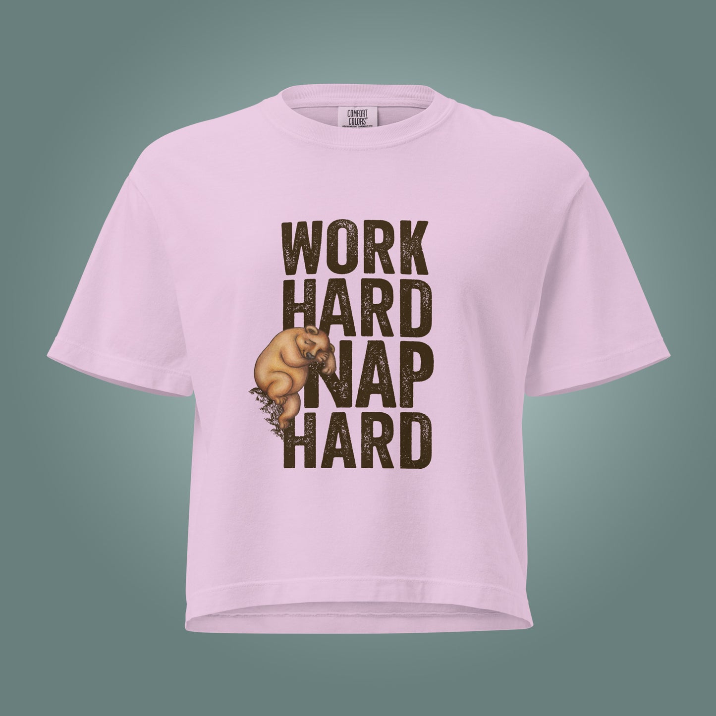 Work Hard, Nap Hard - Women’s Heavyweight Boxy T-Shirt
