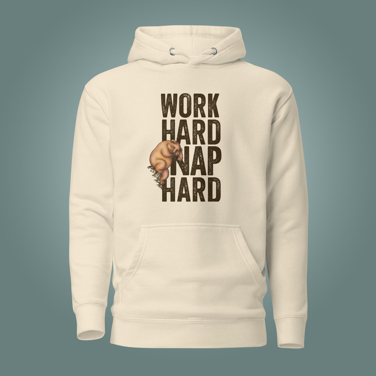Work Hard, Nap Hard - Unisex Cotton Blend Hoodie