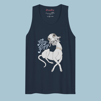 Feeling Fangsy - Men’s Wide Neck Cotton Tank Top