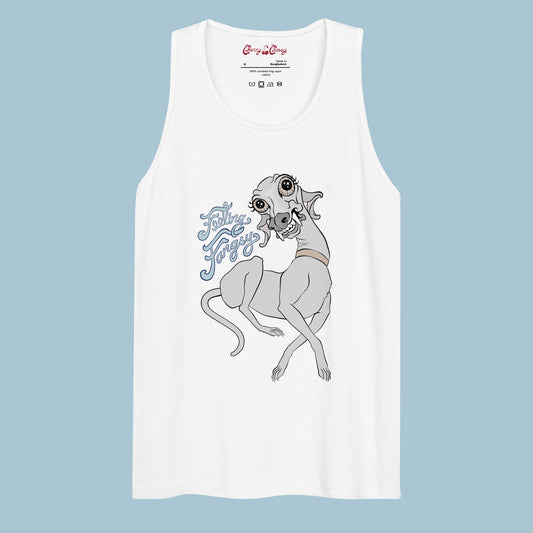 Feeling Fangsy - Men’s Wide Neck Cotton Tank Top