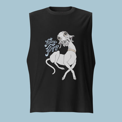 Feeling Fangsy - Unisex High Neck Cotton Muscle Shirt