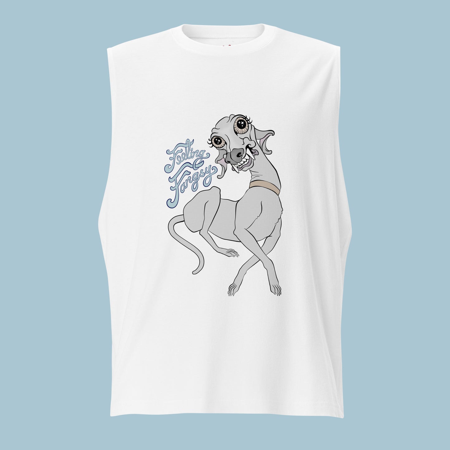 Feeling Fangsy - Unisex High Neck Cotton Muscle Shirt
