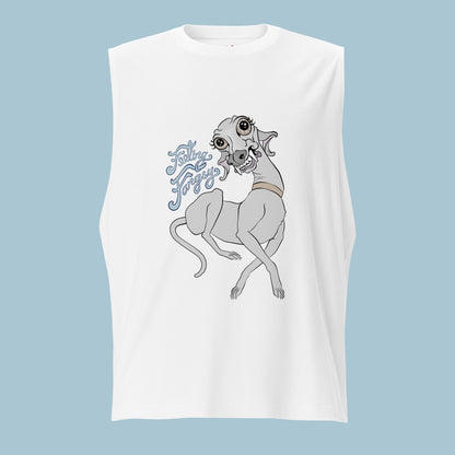 Feeling Fangsy - Unisex High Neck Cotton Muscle Shirt