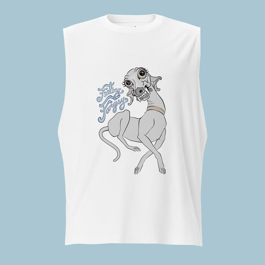 Feeling Fangsy - Unisex High Neck Cotton Muscle Shirt