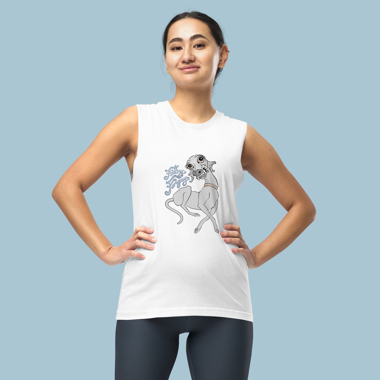 Feeling Fangsy - Unisex High Neck Cotton Muscle Shirt