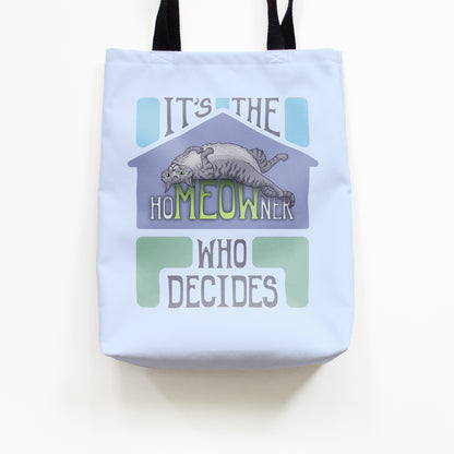 hoMEOWner - Medium Tote, Short Hair Grey Tabby