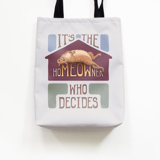 hoMEOWner - Medium Tote, Short Hair Orange Tabby Cat
