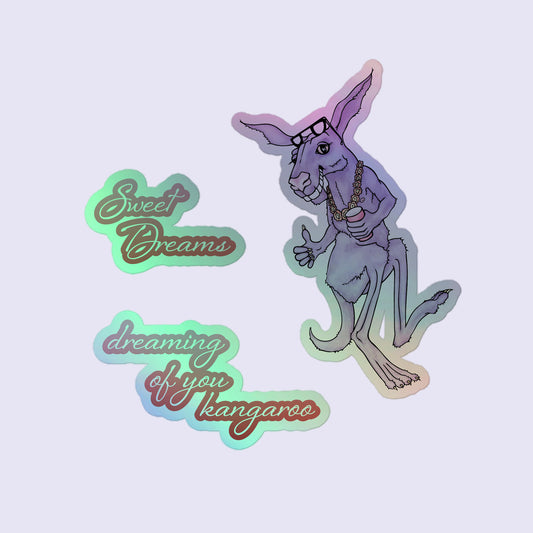 Dreaming of You, Kangaroo - Holographic Stickers