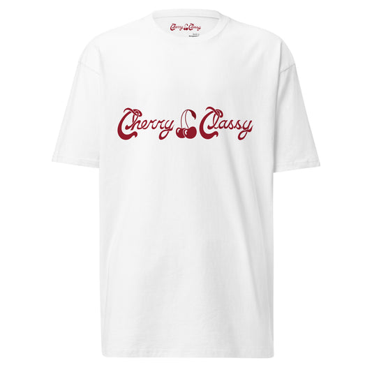 Cherry Classy Logo - Men’s Premium Cotton Heavyweight T-Shirt